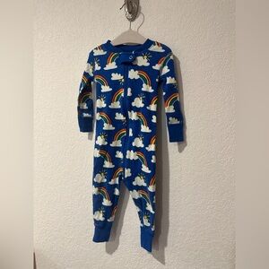 Hanna Andersson Blue Rainbow Footie
